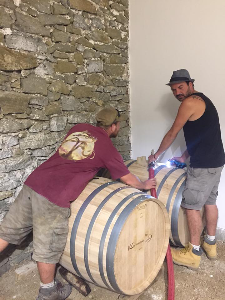 Funneling of our 2017 Viognier